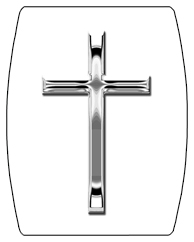 DAREC-510-SL-WT Silver Single Cross White